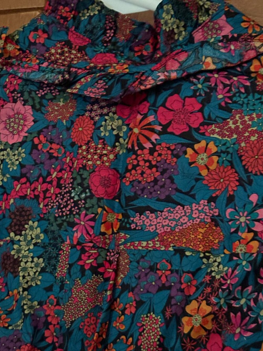 J CREW Sz XXS RARE Liberty Art Fabrics Floral Print Blouse $110+ - Picture 6 of 6